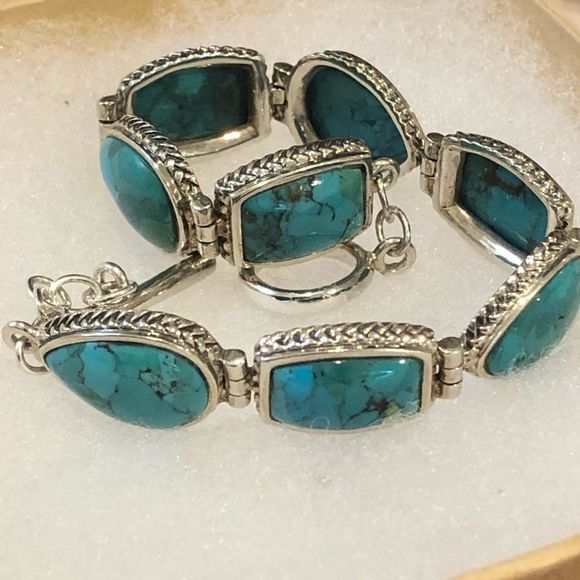 BARSE Turquoise Sterling Silver Turquoise Toggle Bracelet - Picture 8 of 8